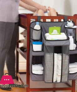 Inditradition Baby Diaper Caddy & Nursery Organizer | Hanging Organizer to Store Baby's Daily Essential Needs