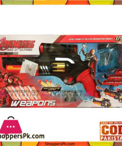Kids Avengers Weapon Toy Nerf Sponge and Crystal Bullet Gun Set