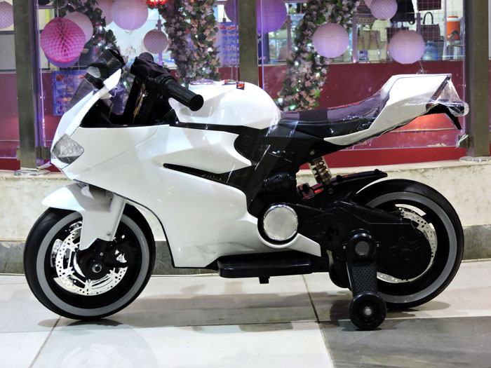 Hollicy Ride On Battery Bike For Kid Foot Race Lighting Wheel