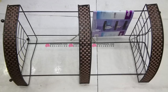 Kitchen Rack 3 Tier Corner Shelf Wall Mounted