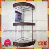 Kitchen Rack 3 Tier Corner Shelf Wall Mounted