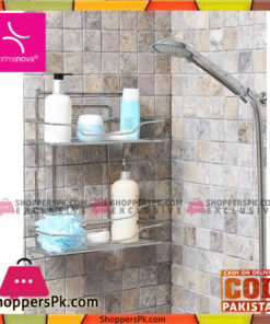 Primanova Fest Bathroom Shelf 2 Rack Turkey Made D-05224