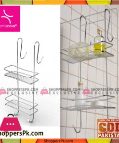 Primanova Fest Bathroom Shelf 2 Rack Turkey Made D-05226