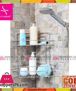 Primanova Fest Corner Bathroom Shelf 2 Rack Turkey Made D-05222