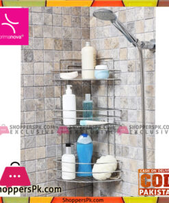 Primanova Fest Corner Bathroom Shelf 3 Rack Turkey Made D-05223