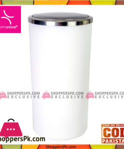 Primanova Lenox Dustbin With Swing Cap 35 Liter White Turkey Made M-E48-01