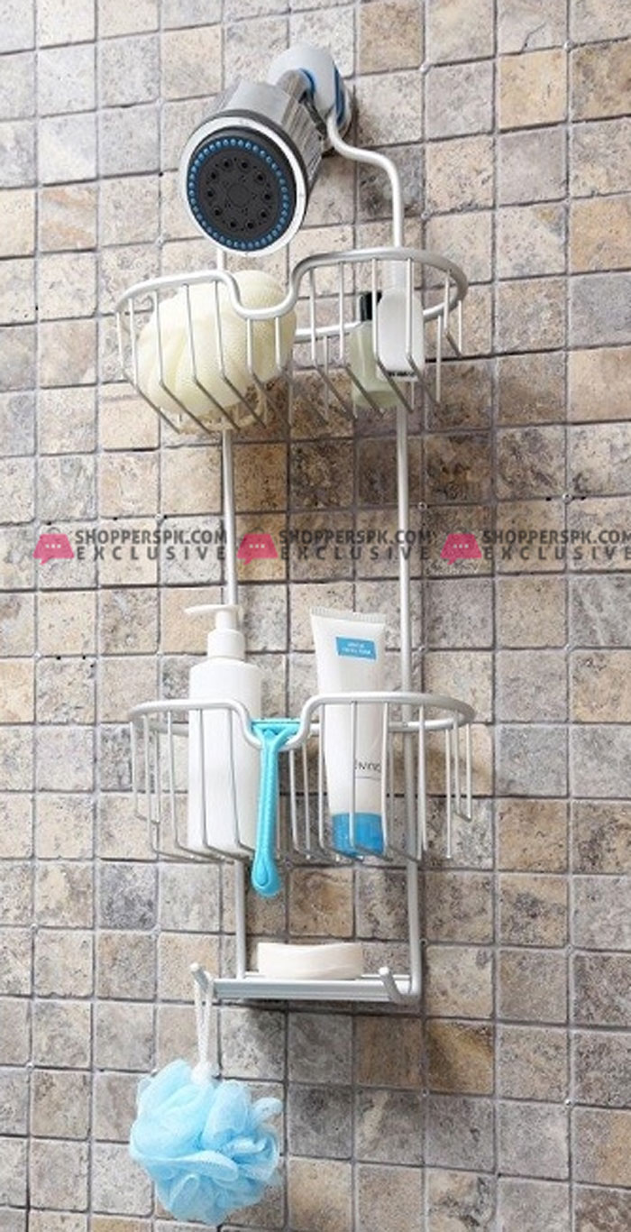 Primanova Paloma Aluminum Shower Basket 2 Piece Tukey Made M-N26-30