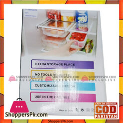 Refrigerator Pull Out Organizer Snap On Drawer Large