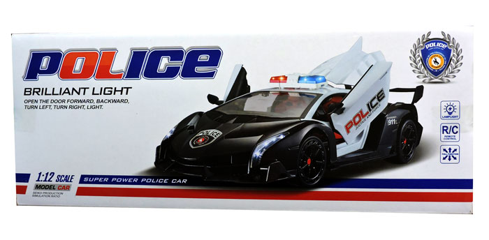Remote Control Police 1:12 Scale Model Car