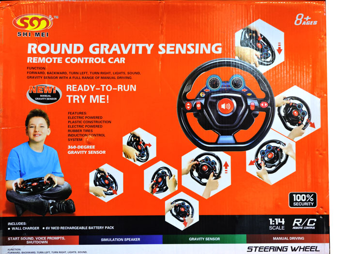 Round Gravity Sensing Remote Control Car - 6012