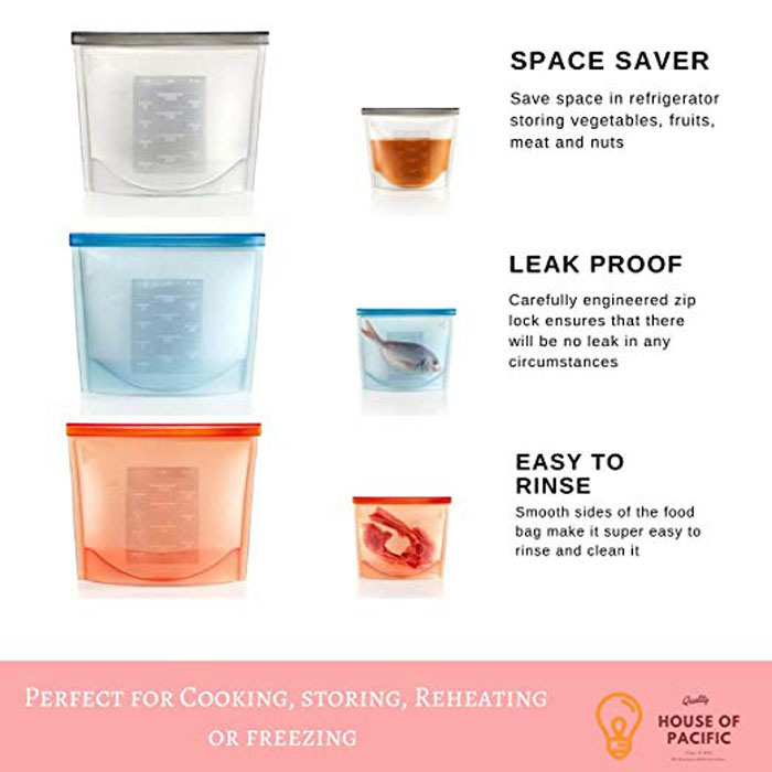 Silicone Food Storage Bag 500 Ml 1 - Pcs