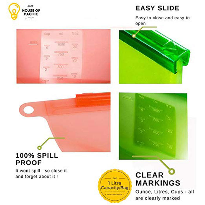 Silicone Food Storage Bag 500 Ml 1 - Pcs