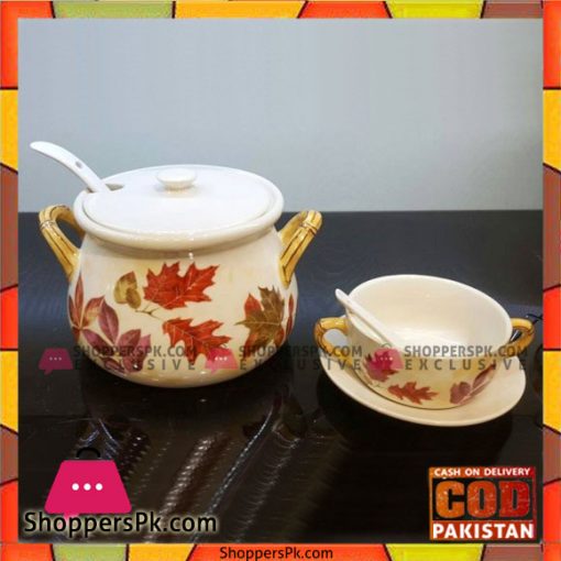 14Pcs Soup Set With Stand