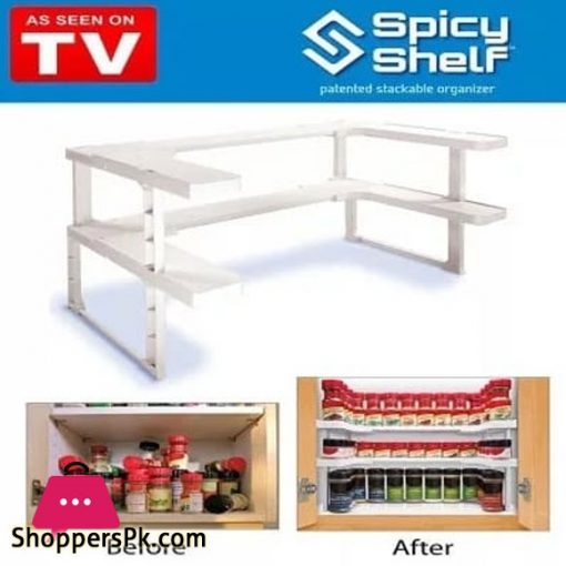 Spicy Shelf Spice Rack and Stackable Organizer