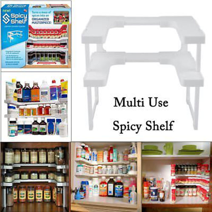 Spicy Shelf Spice Rack And Stackable Organizer