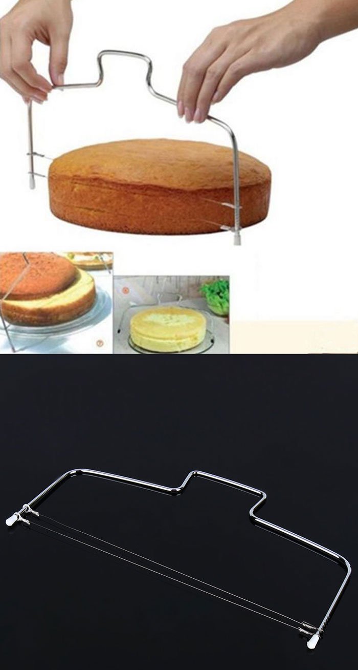 Stainless Steel Double Adjustable Wire Cake Leveler