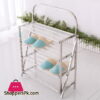 High Quality Stainless Steel Easy Folding Shoe Rack 4 Layer