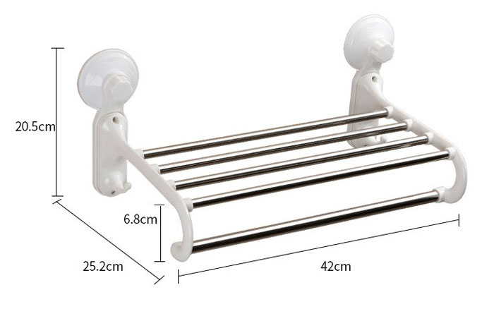 Stainless Steel Towel Bar Wall-Mounted Towel Rack