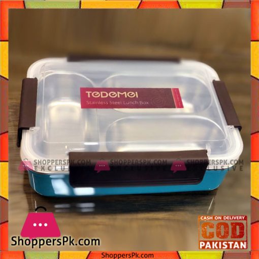 Tedemei Stainless Steel Insulated 3 Grid Lunch Box