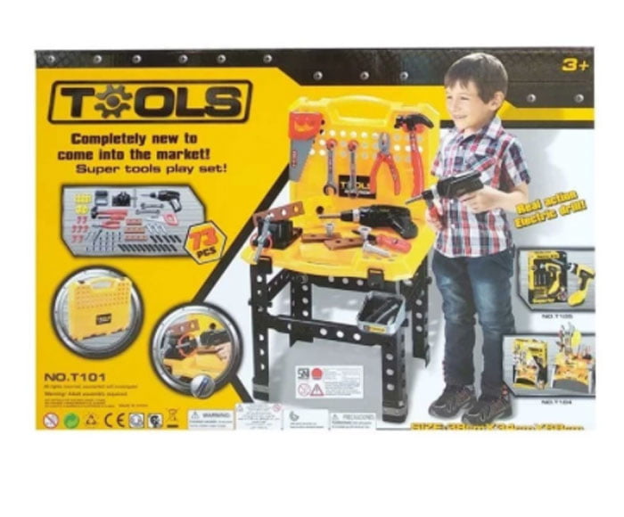 Tool Set Luxury Combination Kids Play Set With Battery Operated Drill T101