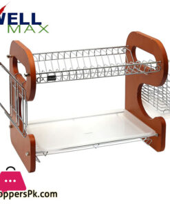 Wellmax Germany Dish Rack Wooden - 18866