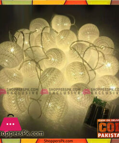 20 Pcs Lights 10 Feet Handmade Cotton Ball Light New Led String Fairy Rattan Ball Light Home Garden