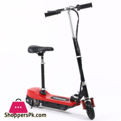 24V Kids E Scooter With Seat Ride on Folding Electric Bike Children Height Adjustable Rechargeable Battery