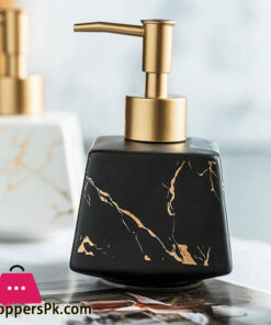 260Ml Bathroom Luxury Ceramic Marble Soap Dispenser Shower Gel Shampoo Bottle Square Lotion Press Bottle
