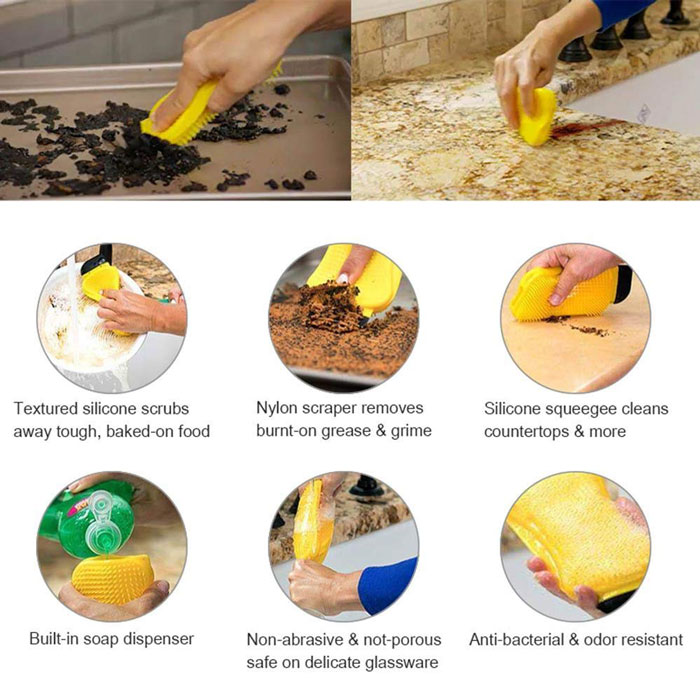 3-In-1 Silicone Sponge