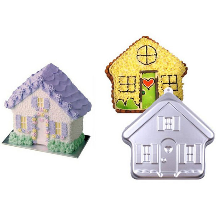 Aluminum House Cake Mold Bakeware Muffin Baking Pan Bread Mould