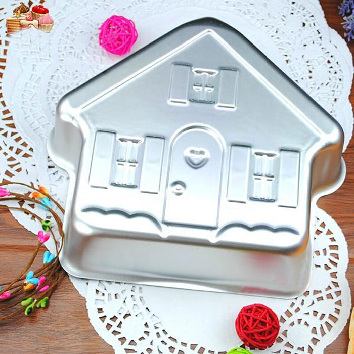 Aluminum House Cake Mold Bakeware Muffin Baking Pan Bread Mould