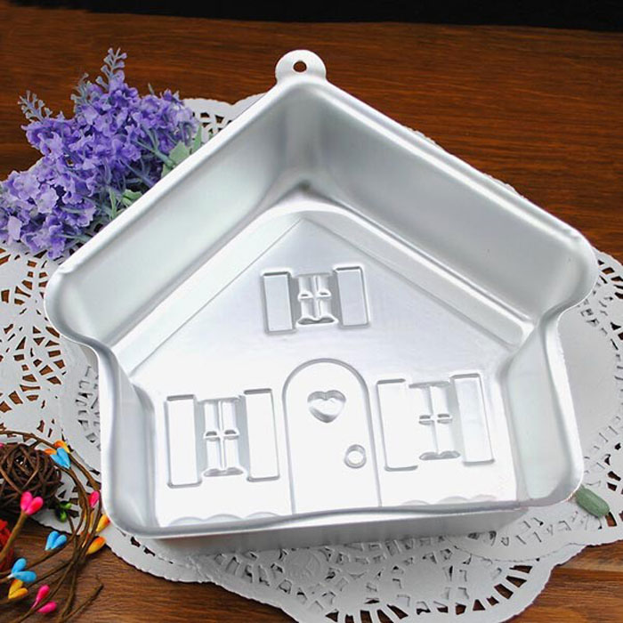 Aluminum House Cake Mold Bakeware Muffin Baking Pan Bread Mould