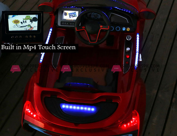 Bmw I8 Kids Electric Ride On R/C Car With Mp4 Touch Screen Painted Red