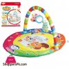 Baby Carpet Gym Mat for Baby with 3 Rattles