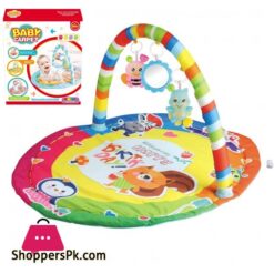 Baby Carpet Gym Mat for Baby with 3 Rattles