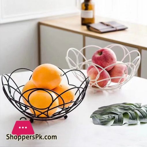 Creative Simple Ironwork Fruit Basket Drained Vegetable Basket