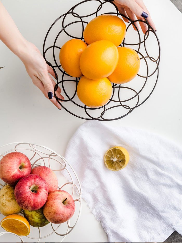 Creative Simple Ironwork Fruit Basket Drained Vegetable Basket