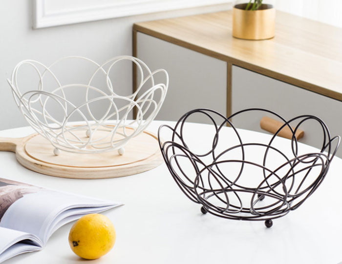 Creative Simple Ironwork Fruit Basket Drained Vegetable Basket