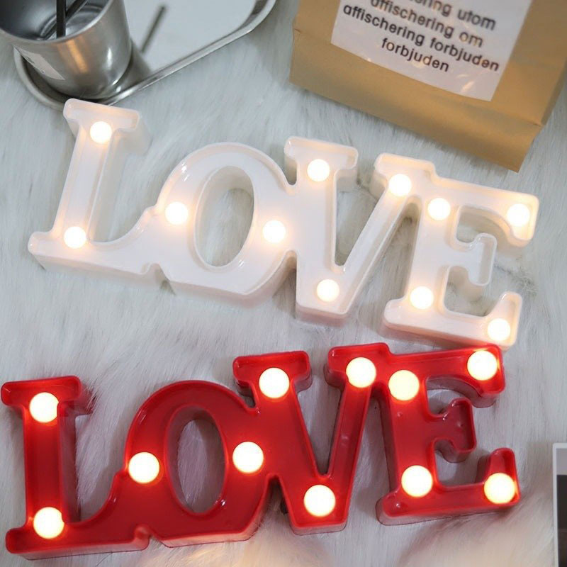 Dcrlamp Love Night Light Present Led Home Decor Table Lamp For Kids