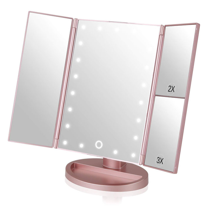 Easehold Make Up Mirror 1X/2X/3X Magnifying Light Up Mirror