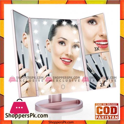 Easehold Make Up Mirror 1X/2X/3X Magnifying Light Up Mirror