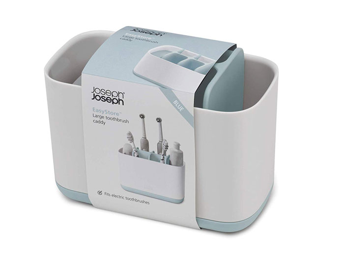 Easystore Toothbrush Holder Bathroom Storage Organizer Caddy Large