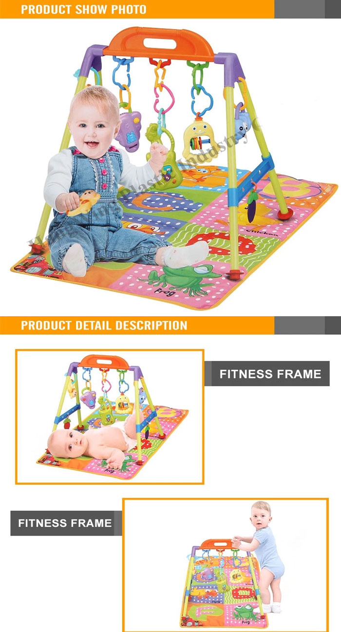 Funny Baby Indoor Toys Baby Gym with Music Baby Play Gym Mat
