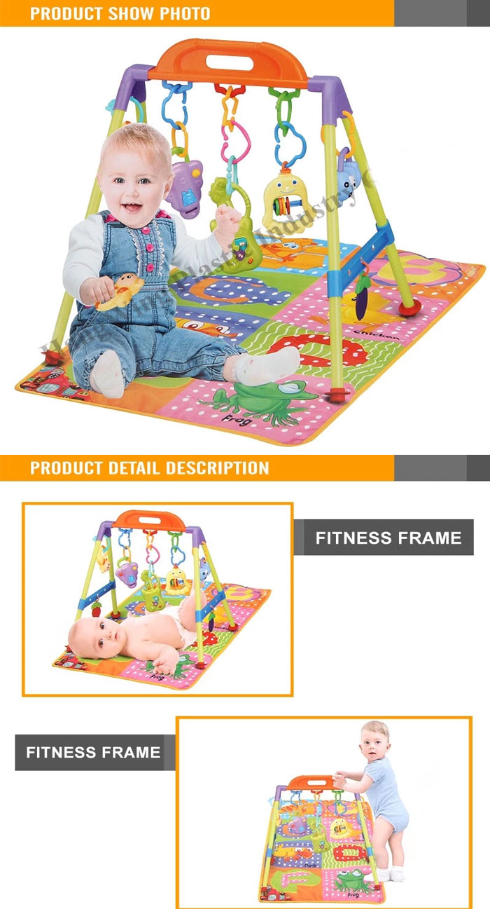 Funny Baby Indoor Toys Baby Gym With Music Baby Play Gym Mat