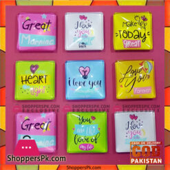 Glass Fridge Magnets 6 Pcs Set 3.5 CM