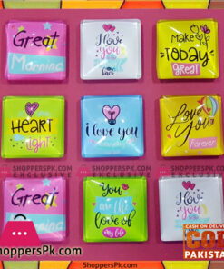 Glass Fridge Magnets 6 Pcs Set 3.5 CM