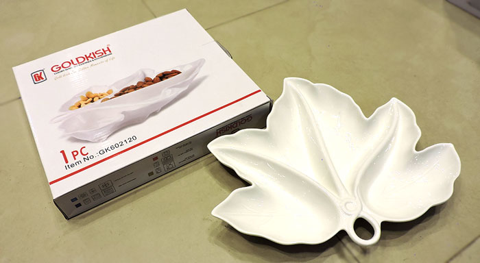 Gold Kish Leaf Serving Tray