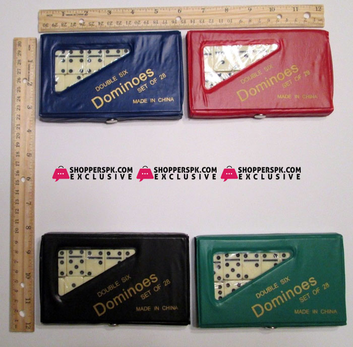 Mini Double Six Dominoes Set Of 28 Ivory Tiles Case