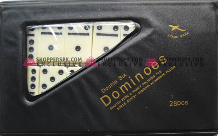 Mini Double Six Dominoes Set Of 28 Ivory Tiles Case