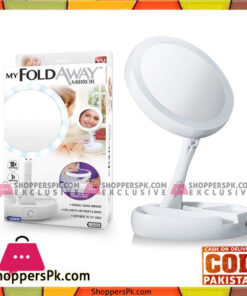 Mirror Fold Led Wht 10x
